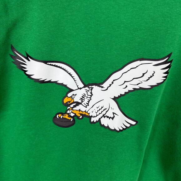 Nike Philadelphia Eagles Kelly Green Rewind Club Logo Hoodie Sweatshirt NFL XXL - Picture 2 of 5